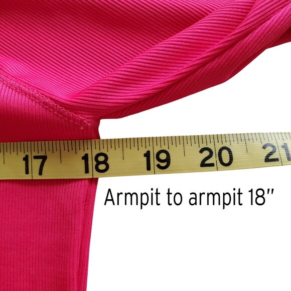 LUCKY IN LOVE Pretty in Ink Collection Ink Print Long Sleeve Tennis Top L 12 - Picture 12 of 16